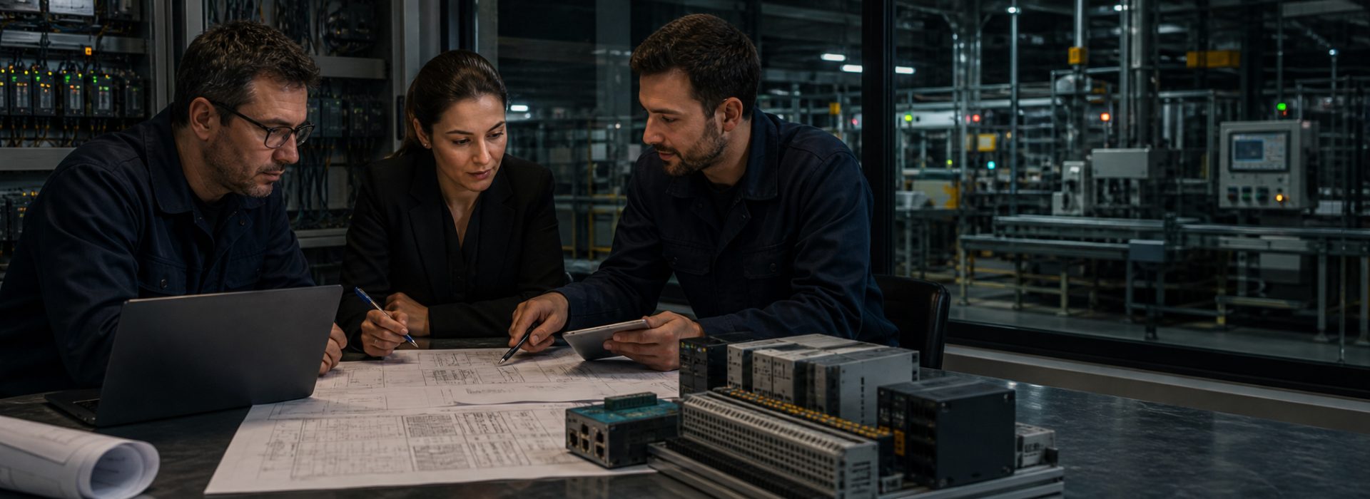 Otomasyon teknik şartnamesi için fabrika projesi ve kontrol sistemi planlama toplantısı