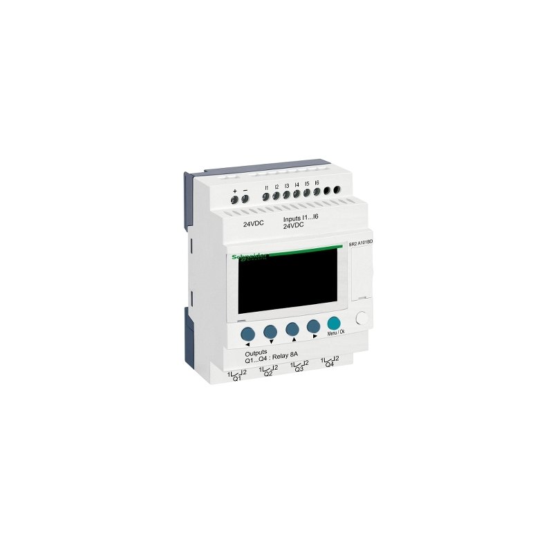 kompakt akıllı röle Zelio Logic - 10 G Ç - 24 V DC - saat yok - ekran kompakt akıllı röle Zelio Logic - 10 G Ç - 24 V DC - saat yok - ekran